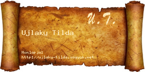 Ujlaky Tilda névjegykártya